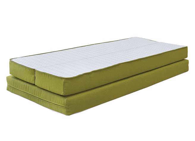 Duovita matrace v kombinovaném potahu, barva čalounění zelená Bombay 38, sedák + opěrák
